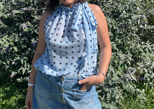 Top Gisèle à pois