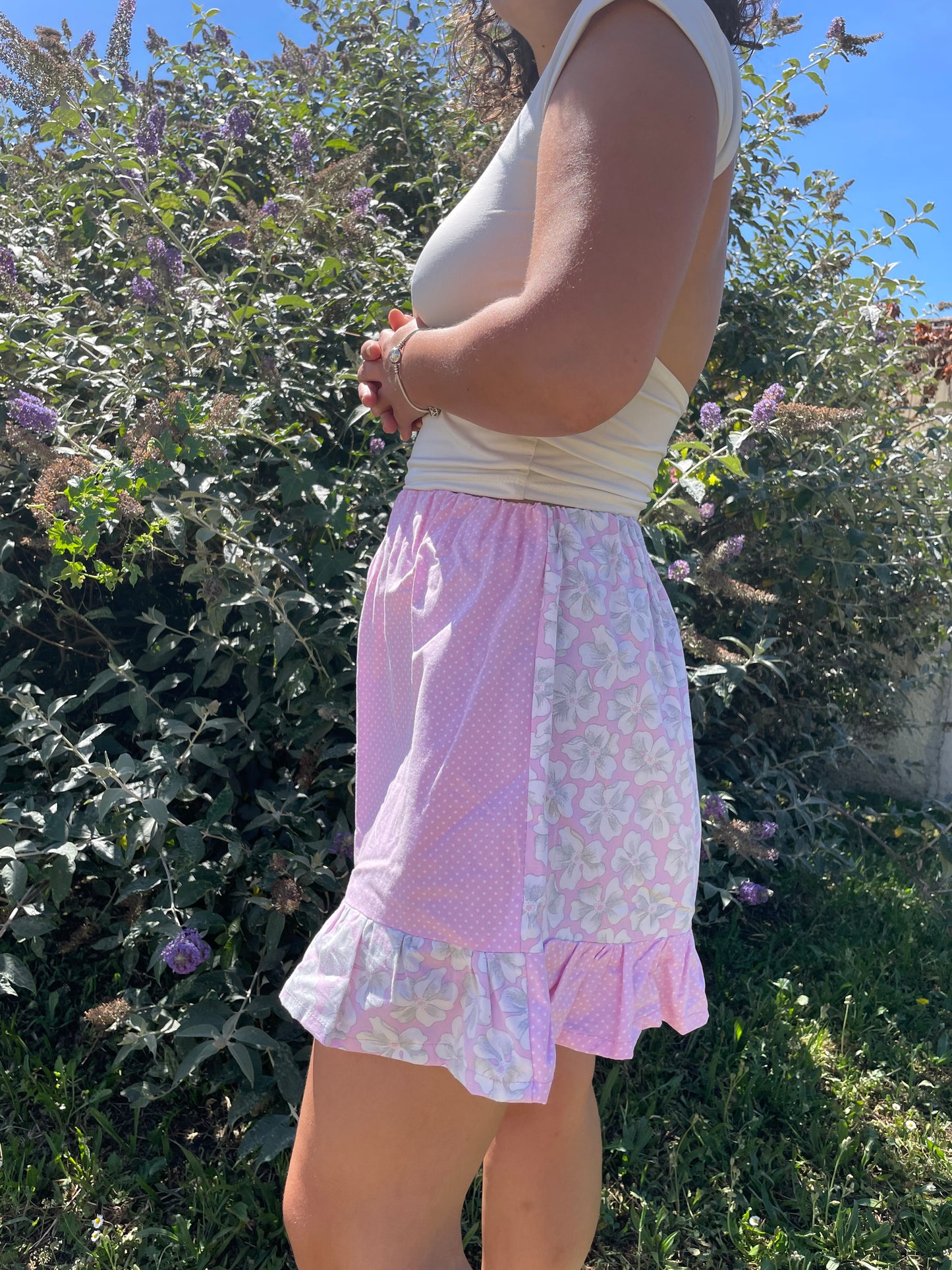 Short à volant réversible