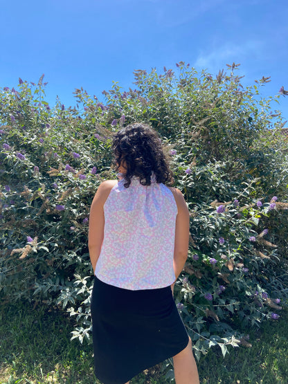 Top Gisèle à fleurs