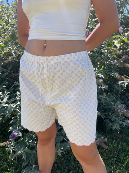 Short à fleurs