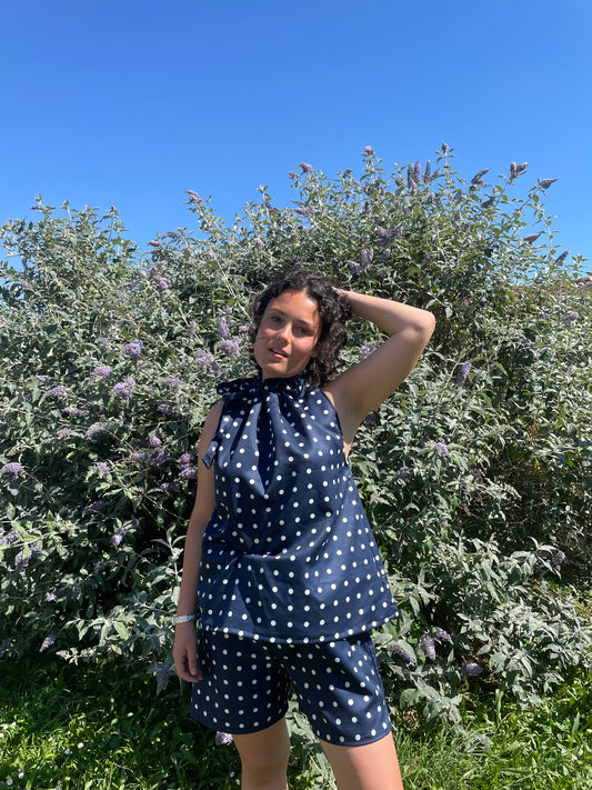 Ensemble Gisèle à pois