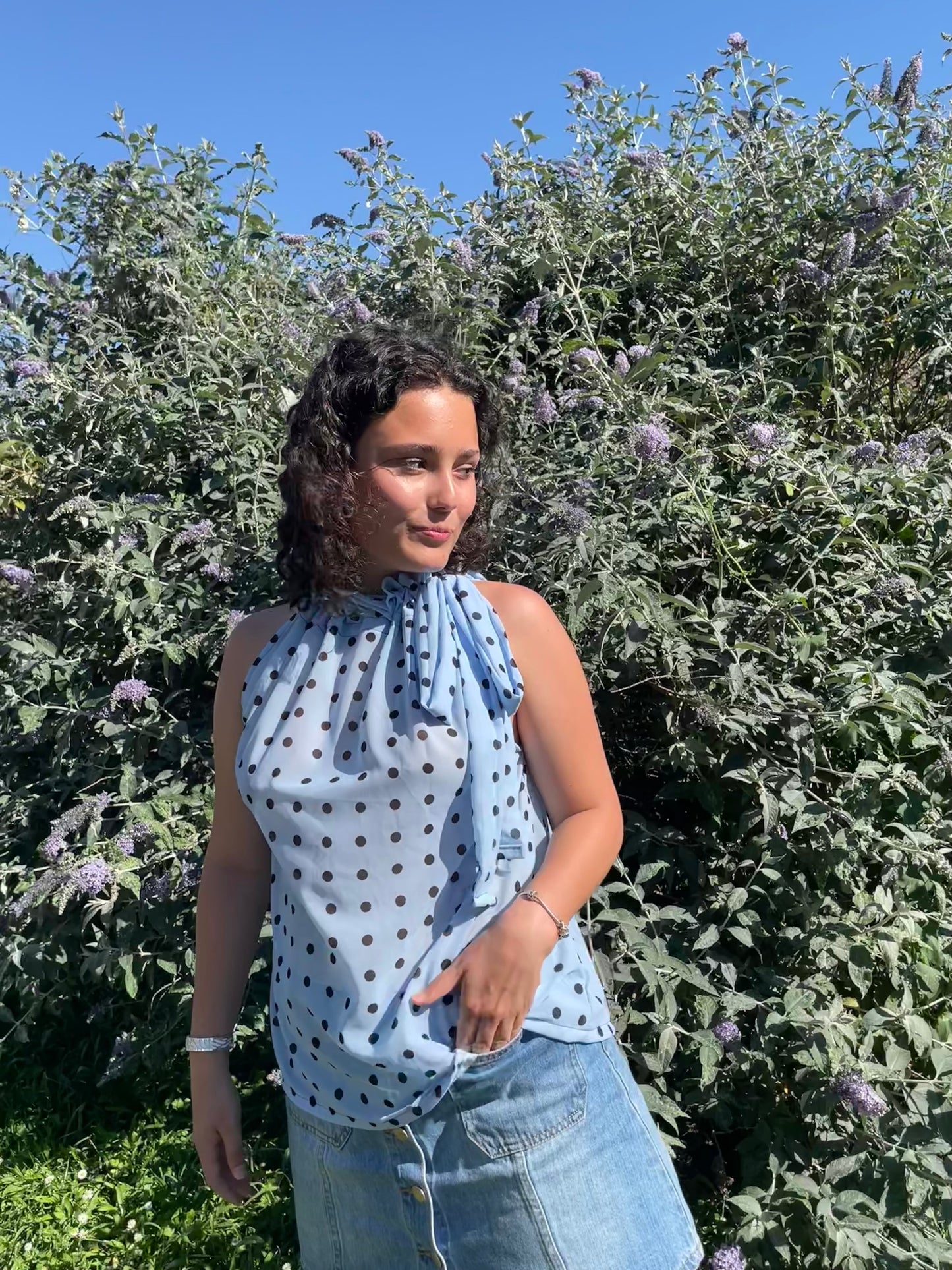 Top Gisèle à pois
