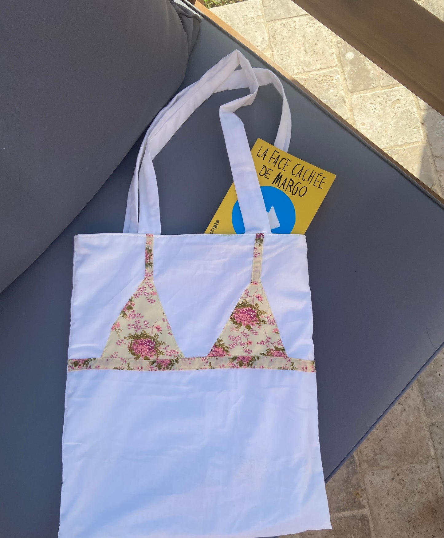 Bikini tote bag fleuri